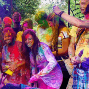 Holi celebration