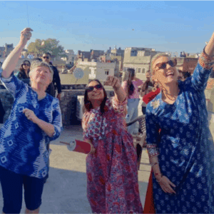 Festival celebration by Travelers